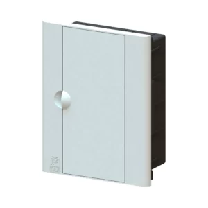 Centro de Distribuição Taf para 8 Disjuntores com Barramento Preto Tampa Branca